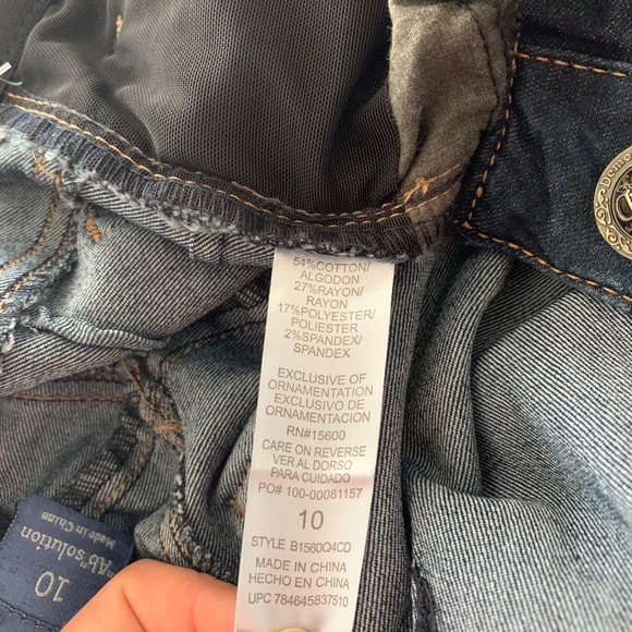 !!LAST CALL!!Democracy Indigo Straight Jeans Sz 12 - Picture 11 of 13